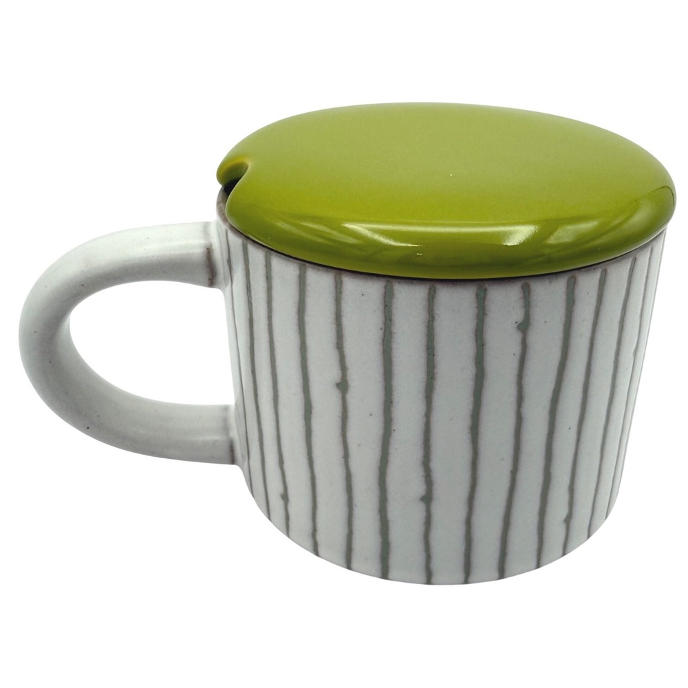 TARGET Hearth & Hand Magnolia Home Stoneware Striped Mushroom Toadstool Mug Lid
